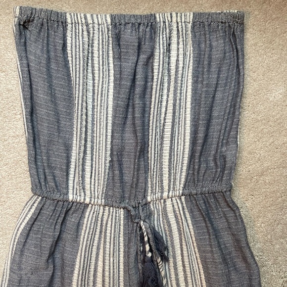 Juniper Blu Striped Strapless Jumpsuit - Picture 7 of 10